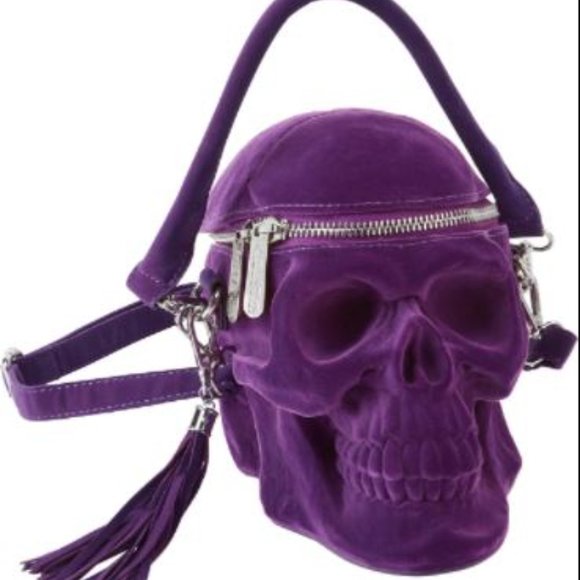 Killstar Handbags - Killstar Purple skull bag NWT